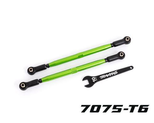 Traxxas TRX7897G Teenkoppelingen, voorkant (TUBES groen geanodiseerd, 7075-T6 aluminium, sterker dan titanium) (2) (voor