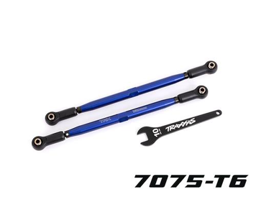 Traxxas TRX7897X Teenkoppelingen, voorkant (TUBES blauw geanodiseerd, 7075-T6 aluminium, sterker dan titanium) (2) (voor