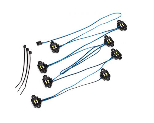 Traxxas TRX8026X led-rotslichtset, TRX-4 (vereist 8028 voeding en 8018, 8072 of 8080 binnenste spatborden)