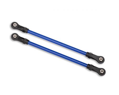 Traxxas TRX8142X Ophangarmen, achterste boven, blauw (2) (5x115 mm, gepoedercoat staal) (samengesteld met holle kogels)