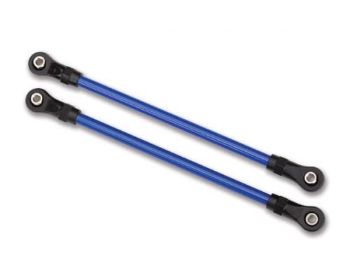 Traxxas TRX8145X Ophangarmen, achterbenen, blauw (2) (5x115mm, gepoedercoat staal) (samengesteld met holle kogels) (voor