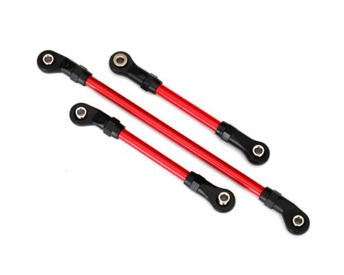 Traxxas TRX8146R Stuurverbinding, 5x117mm (1) / draglink, 5x60mm (1) / panhard-link, 5x63mm (rood gepoedercoat staal) (s