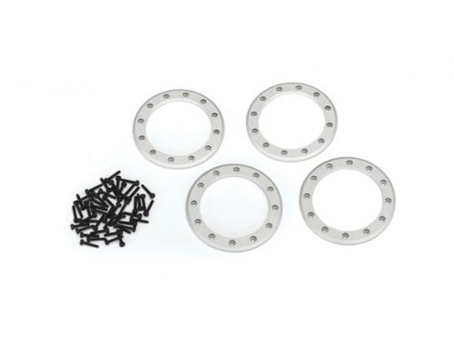 Traxxas TRX8168 Beadlock ringen, satijn (2.2\") (aluminium) (4) / 2x10 CS (48)