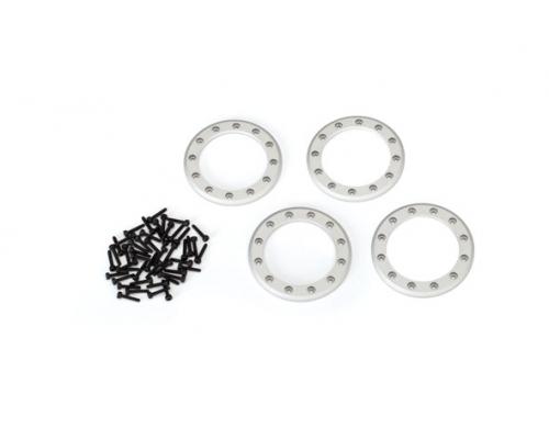 Traxxas TRX8169 Beadlock ringen, gesatineerd (1,9\") (aluminium) (4) / 2x10 CS (48)