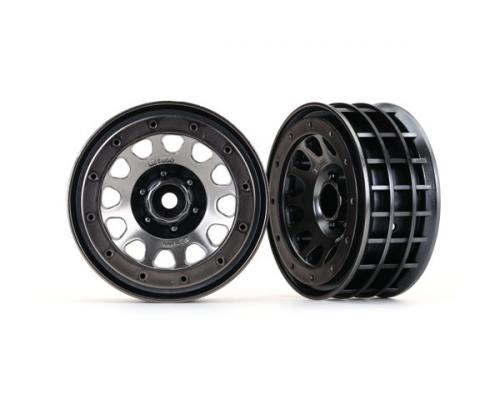 Traxxas TRX8171 Wielen, methode 105 2.2\"(zwart chroom, beadlock) (beadlock ringen worden apart verkocht)