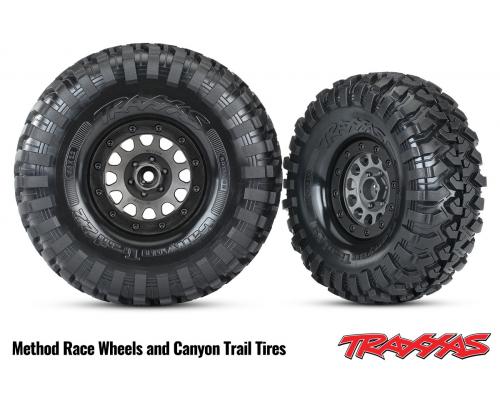 Traxxas TRX8175 Wielen, 1.9\", verchroomd (2) / middendoppen (2) / sticker