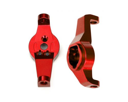 Traxxas TRX8232R Caster blokken, 6061-T6 aluminium (rood-geanodiseerd), links en rechts