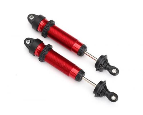 Traxxas TRX8450R Schokbrekers, GTR, 134 mm, aluminium (rood-geanodiseerd) (volledig gemonteerd zonder veren) (voorzijde