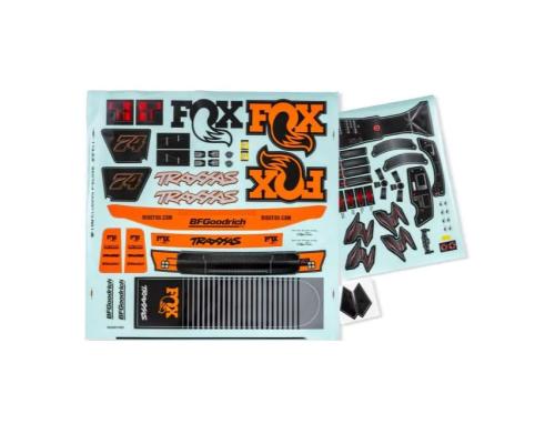 Traxxas TRX8561  Unlimited Desert Racer Fox Edition Decal Sheets