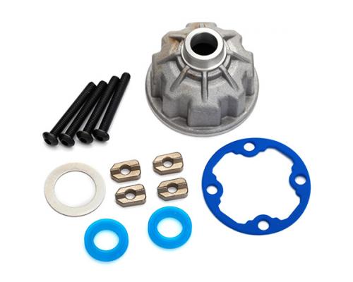 Traxxas TRX8681X Drager, differentieel (aluminium) / x-ring pakkingen (2) / keerring pakking / spacers (4) / 12.2x18x0.5