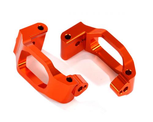 Traxxas TRX8932A Casterblokken (c-hubs), 6061-T6 aluminium (oranje geanodiseerd), links en rechts / 4x22mm pin (4) / 3x6