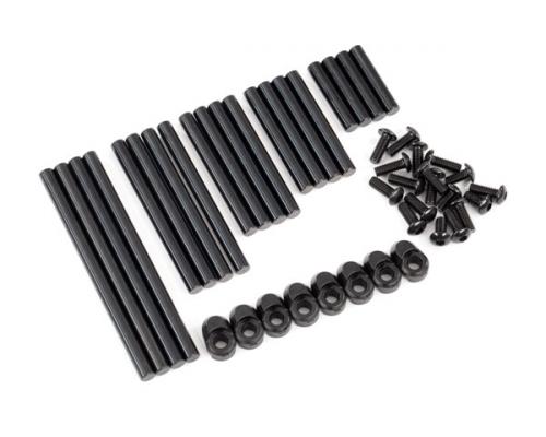 Traxxas TRX8940X Suspension pinnenset compleet (geharde), 4x64mm (4), 4x22mm (4), 4x38mm (4), 4x33mm (4), 4x47mm (4) / 3