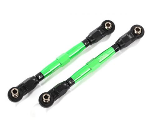 Traxxas TRX8948G Toe links, voorzijde (TUBES groen geanodiseerd, 7075-T6 aluminium, sterker dan titanium) (88mm) (2) / s