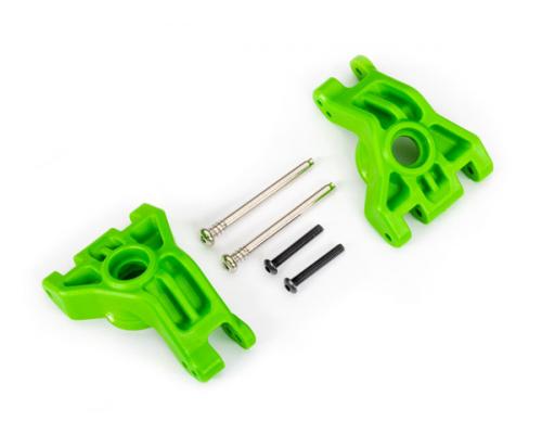 Traxxas TRX9050G Dragers, fusee, achter, extreem zwaar, groen (links & rechts)/ 3x41mm scharnierpennen (2)/ 3x20mm BCS (