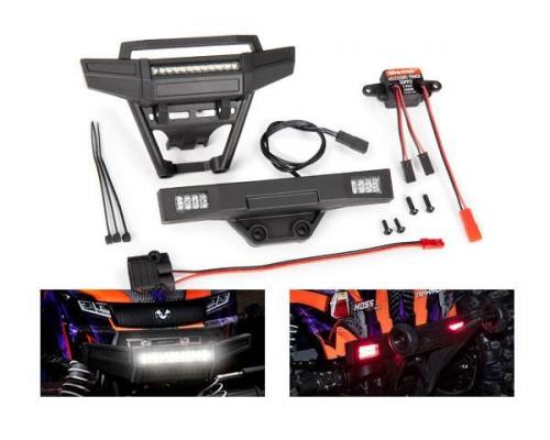 Traxxas TRX9095 LED-verlichtingsset, compleet (inclusief voor- en achterbumpers met LED-verlichting, 3-volt accessoirevo