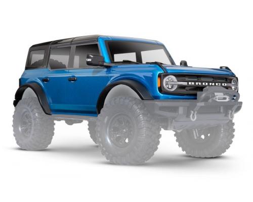 Traxxas TRX9211A Body, Ford Bronco (2021), compleet, Velocity Blue (gelakt) (inclusief grille, zijspiegels, deurgrepen,