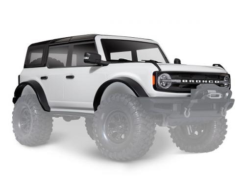 Traxxas TRX9211L Body, Ford Bronco (2021), compleet, Oxford White (gelakt) (inclusief grille, zijspiegels, deurgrepen, s