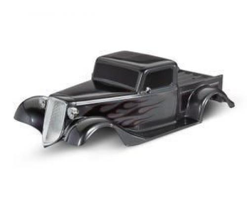 Traxxas TRX9335X Body, Factory Five \'35 Hot Rod Truck, compleet (grafiet) (gelakt, stickers aangebracht) (inclusief gril