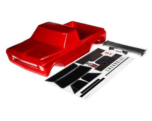 Traxxas TRX9411R Body Chevrolet C10 rood inclusief vleugel & stickers