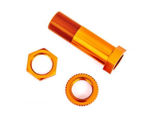 Traxxas TRX9545T Servo saver staander + moer aluminium oranje geanodiseerd