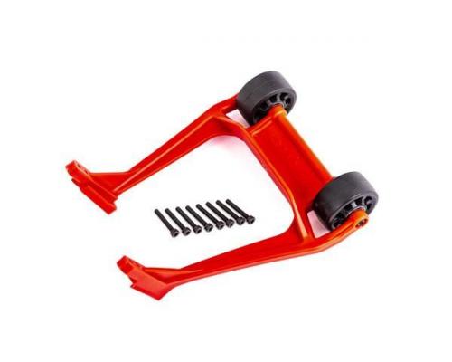 Traxxas TRX9576R Wheelie bar, rood (gemonteerd)