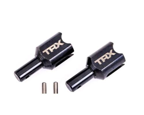 Traxxas TRX9583X Differential output cup, front or rear (hardened steel, heavy duty) (2)/ 2.5x12mm pin (2)