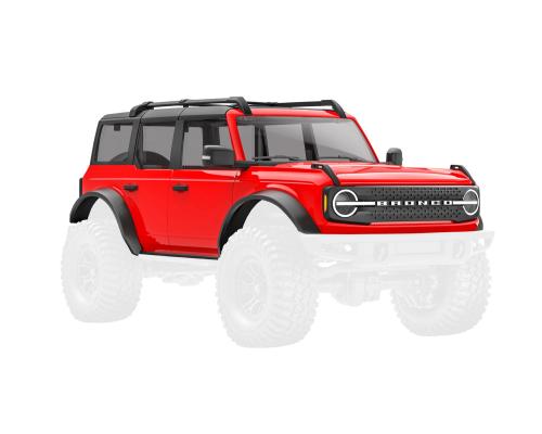 Traxxas TRX9711-RED Body, Ford Bronco, compleet, Rood (inclusief grille, zijspiegels, deurgrepen, wielkasten, ruitenwiss