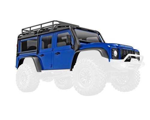 Traxxas TRX9712-BLUE Body, Land Rover Defender,trx4m, blauw (inclusief grille, zijspiegels, deurgrepen, spatbordverb