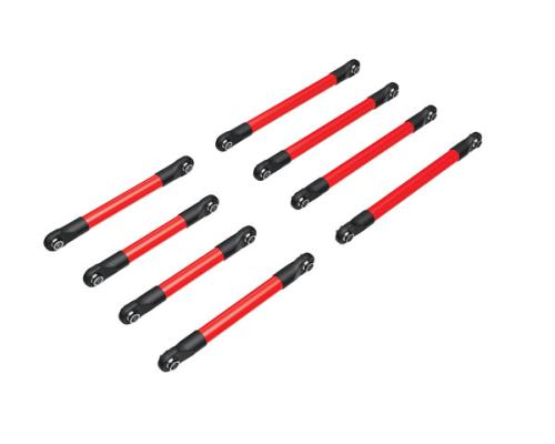 Traxxas TRX9749-RED Set ophangstangen, 6061-T6 aluminium (rood geanodiseerd) (inclusief 5x53 mm trekstangen voor (2), 5x