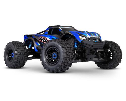 Traxxas Wide Maxx V2 1/10 4WD Brushless Electric Monster Truck, VXL-4S, TQi - Blauw