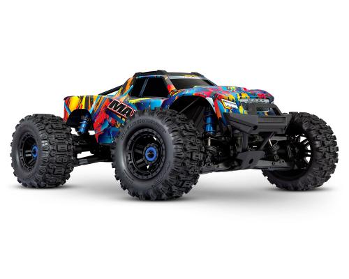 Traxxas Wide Maxx V2 1/10 4WD Brushless Electric Monster Truck, VXL-4S, TQi - Rock & Roll