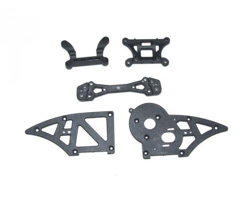 Yellow RC YEL12006 Chassis side plates B + shock towers
