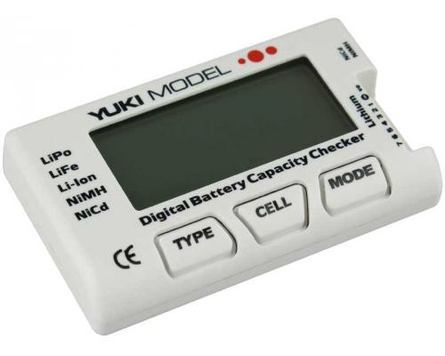 Yuki Digital Battery lipo en servo tester - NiCd - NiMH - LiFE - LiP