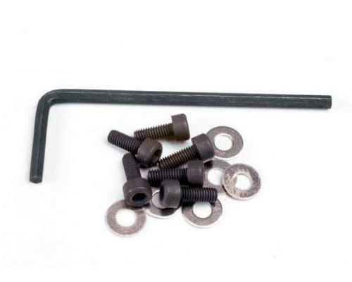 Traxxas TRX1552 Achterplaat schroeven (3x8mm inbus cap) (6) / ri