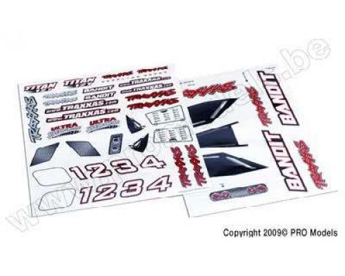 Traxxas TRX2413X Stickervel, Bandit