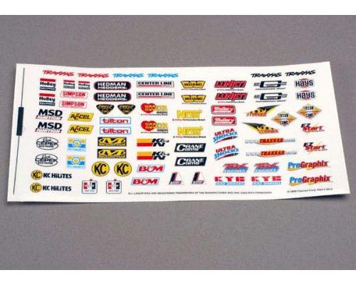 Traxxas TRX2514 Sticker vel, race sponsors