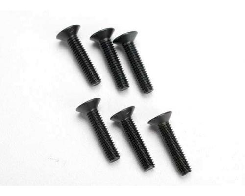 Traxxas TRX2547 Schroeven, 4x18mm verzonken (Inbus) (6)