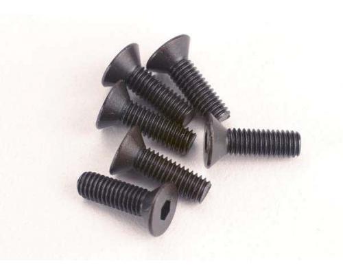 Traxxas TRX2551 Schroeven, 3x10mm verzonken (6) (Inbus)