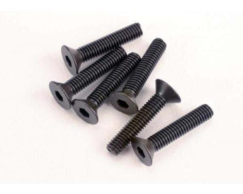 Traxxas TRX2553 Schroeven, 3x15mm Verzonken kop (6) (Inbus)