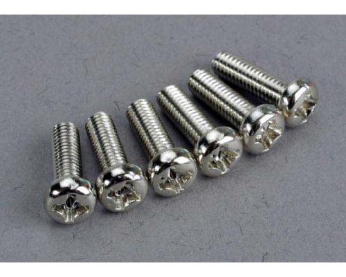 Traxxas TRX2560 Screws, 3x10mm roundhead machine (6)