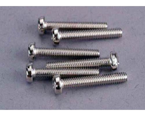 Traxxas TRX2565 Schroeven, 3x18mm bolle kop (6)