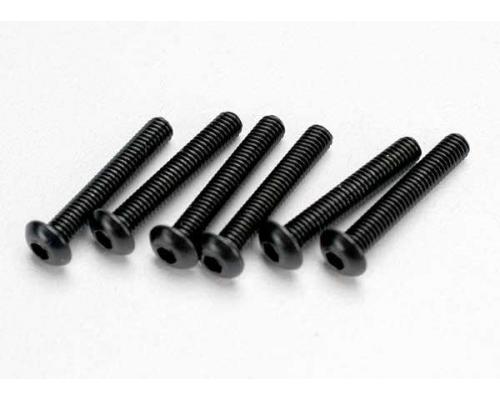 Traxxas TRX2583 Schroeven, 3x18mm bolle kop (Inbus) (6)