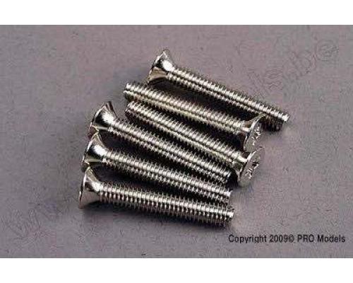 Traxxas TRX3168 Screws, 4x25mm countersunk machine (6)