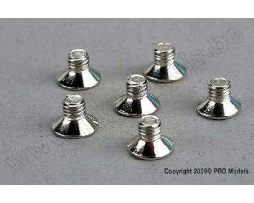 Traxxas TRX3173 Screws, 4x6mm countersunk machine (6)