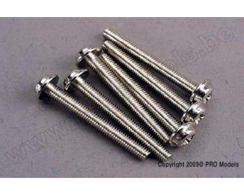 Traxxas TRX3194 Screws, 3x26mm washerhead machine (6)