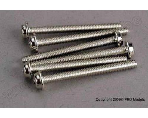 Traxxas TRX3196 Screws, 3x30mm washerhead machine (6)