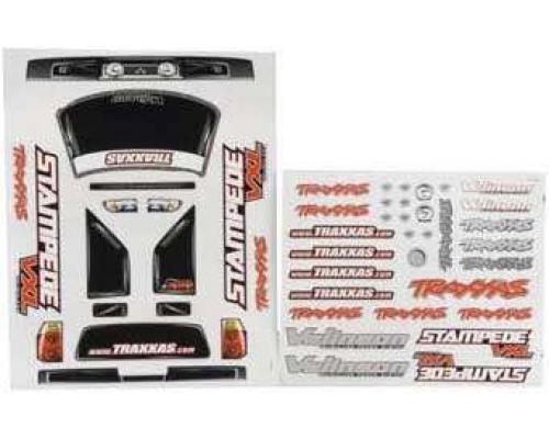 Traxxas TRX3613R Sticker vellen, Stampede VXL