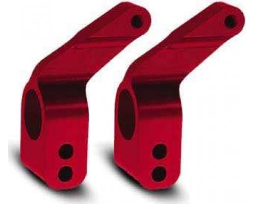 Traxxas TRX3652X Steek as dragers, Rustler / Stampede / Bandit (2), 6061-T6 aluminium (rood-geanodiseerd) / 5x11mm kogel