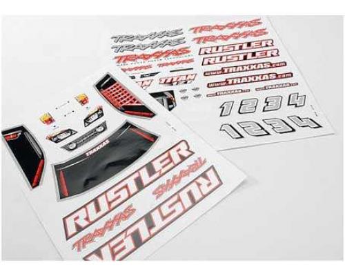 Traxxas TRX3716 Sticker Vellen, Rustler