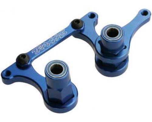 Traxxas TRX3743A Stuurinrichting bellcranks, drag link (blauw-ge